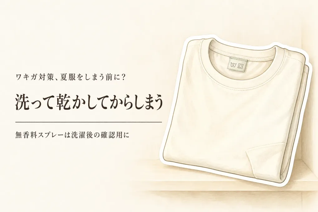 秋の衣替え前に衣類用消臭スプレーと洗剤を選ぶ｜夏服のにおいを残さない使い分け
