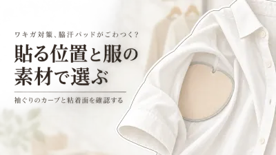 脇汗パッド薄型でごわつく・ずれる？貼る位置と服の素材で選ぶ5選